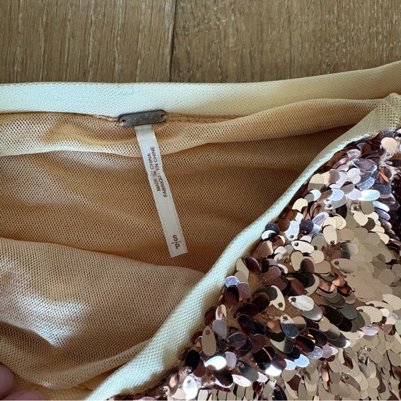 Free People Rose Gold ‘Sequins for Miles’ Maxi Skirt - Picture 3 of 9